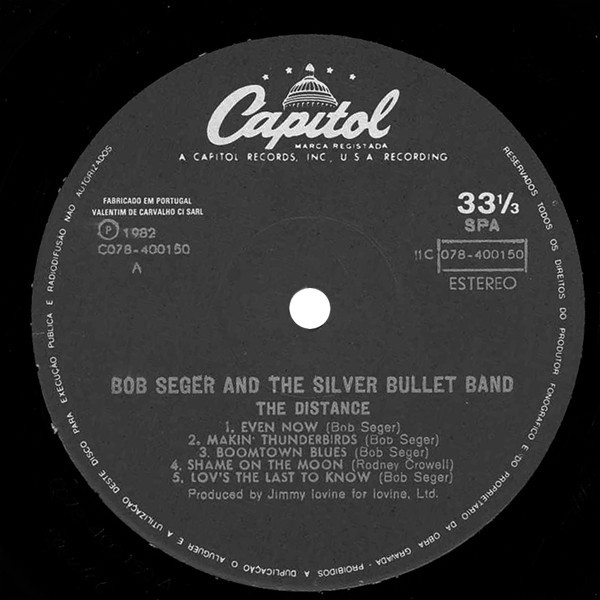 Bob Seger & The Silver Bullet Band* - The Distance (LP, Album)